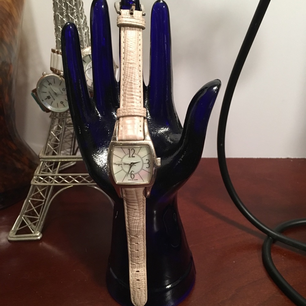 MORGAN DANE IVORY LEATHER WATCH